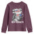 4th of July Ben Drankin Youth Sweatshirt Funny Benjamin Franklin USA Flag - Wonder Print Shop