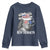 4th of July Ben Drankin Youth Sweatshirt Funny Benjamin Franklin USA Flag - Wonder Print Shop