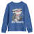 4th of July Ben Drankin Youth Sweatshirt Funny Benjamin Franklin USA Flag - Wonder Print Shop