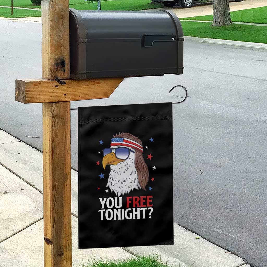 Funny 4th of July Garden Flag Patriotic Bald Eagle You Free Tonight - Wonder Print Shop