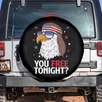 Funny 4th of July Spare Tire Cover Patriotic Bald Eagle You Free Tonight - Wonder Print Shop