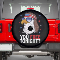 Funny 4th of July Spare Tire Cover Patriotic Bald Eagle You Free Tonight - Wonder Print Shop