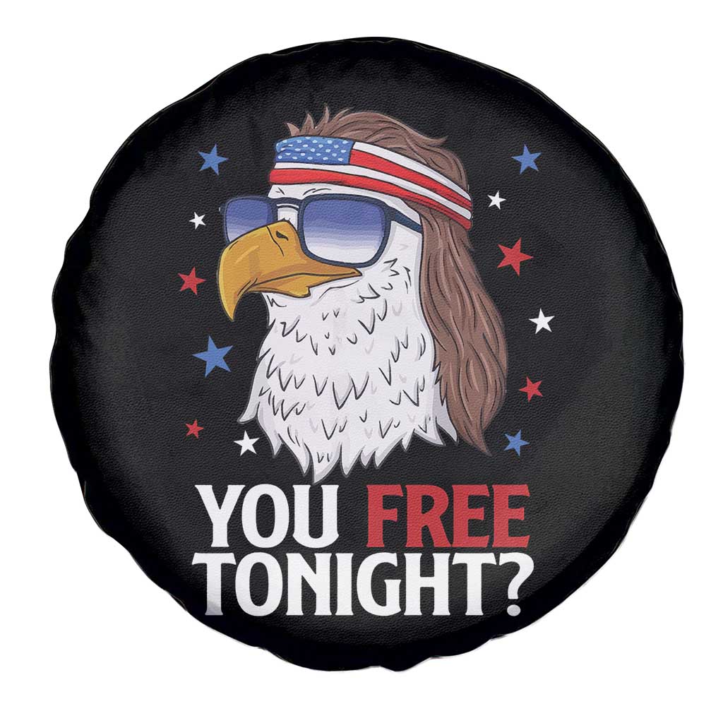 Funny 4th of July Spare Tire Cover Patriotic Bald Eagle You Free Tonight - Wonder Print Shop