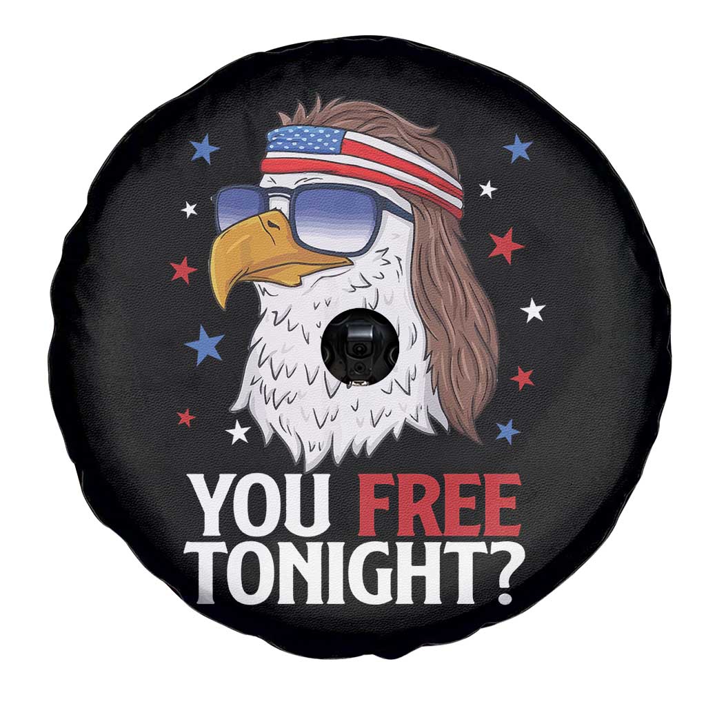 Funny 4th of July Spare Tire Cover Patriotic Bald Eagle You Free Tonight - Wonder Print Shop