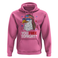 Funny 4th of July Hoodie Patriotic Bald Eagle You Free Tonight - Wonder Print Shop