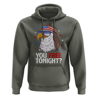 Funny 4th of July Hoodie Patriotic Bald Eagle You Free Tonight - Wonder Print Shop