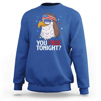 Funny 4th of July Sweatshirt Patriotic Bald Eagle You Free Tonight - Wonder Print Shop
