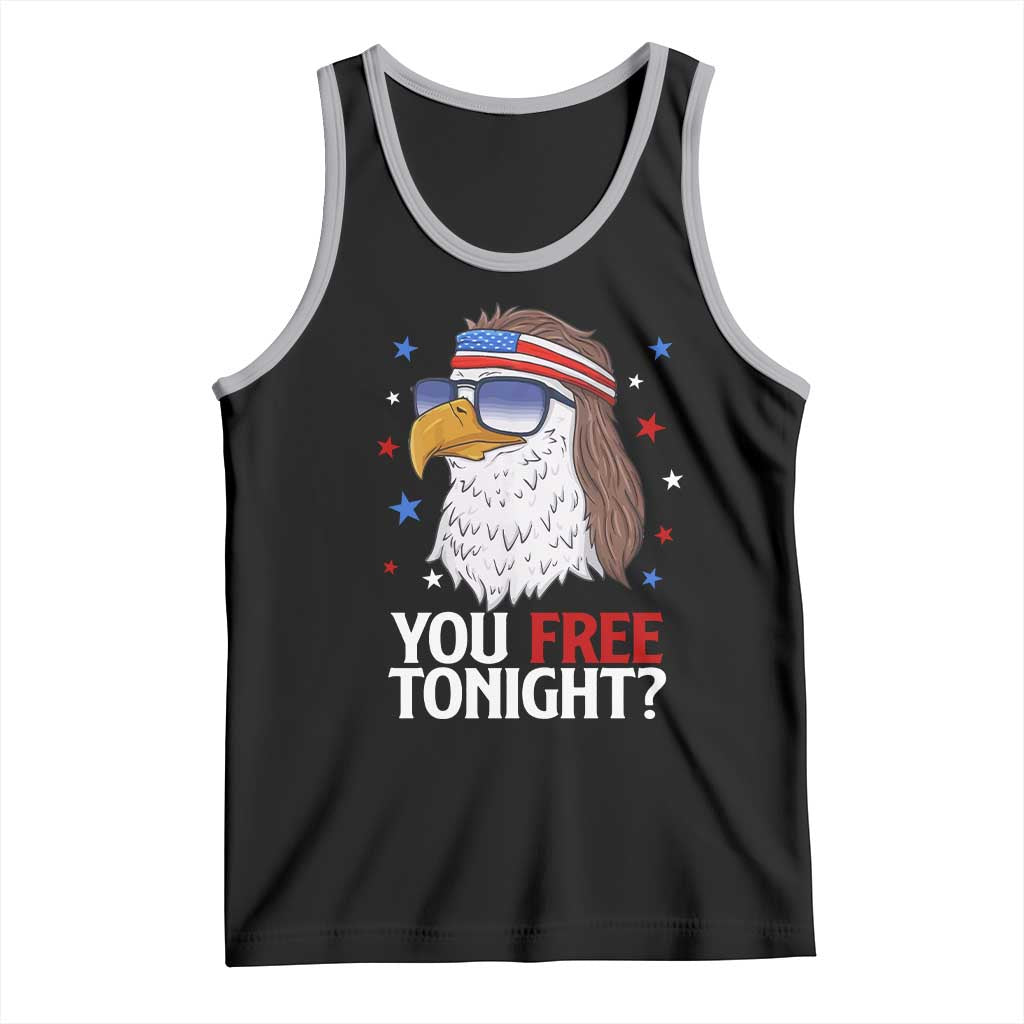 Funny 4th of July Tank Top Patriotic Bald Eagle You Free Tonight - Wonder Print Shop