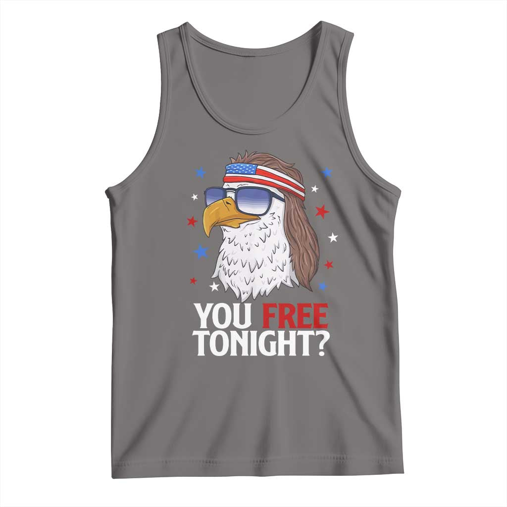 Funny 4th of July Tank Top Patriotic Bald Eagle You Free Tonight - Wonder Print Shop