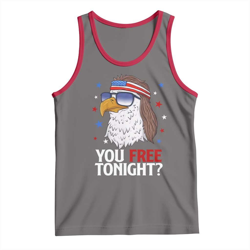 Funny 4th of July Tank Top Patriotic Bald Eagle You Free Tonight - Wonder Print Shop