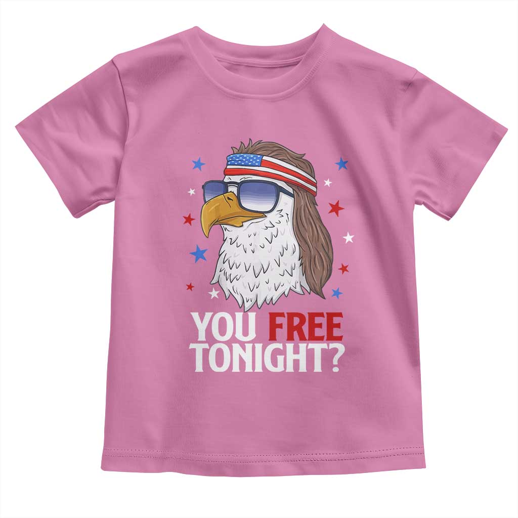 Funny 4th of July Toddler T Shirt Patriotic Bald Eagle You Free Tonight - Wonder Print Shop