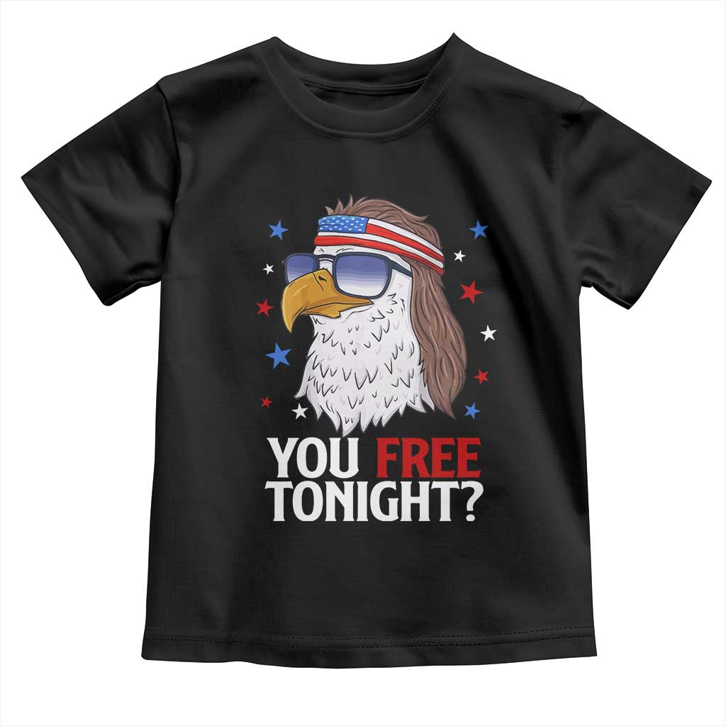 Funny 4th of July Toddler T Shirt Patriotic Bald Eagle You Free Tonight - Wonder Print Shop