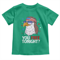 Funny 4th of July Toddler T Shirt Patriotic Bald Eagle You Free Tonight - Wonder Print Shop