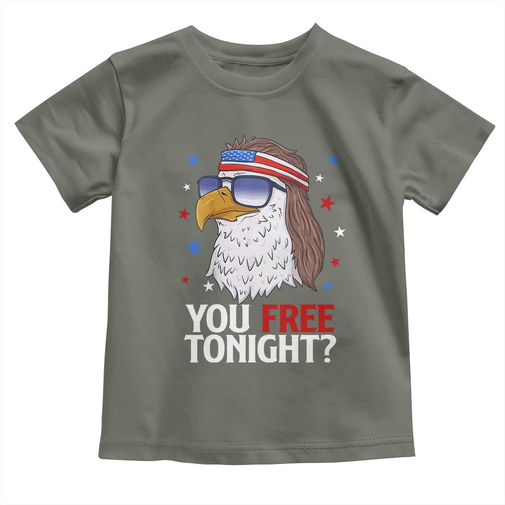 Funny 4th of July Toddler T Shirt Patriotic Bald Eagle You Free Tonight - Wonder Print Shop