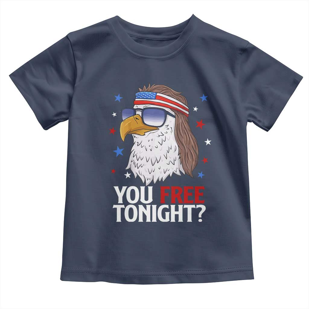 Funny 4th of July Toddler T Shirt Patriotic Bald Eagle You Free Tonight - Wonder Print Shop