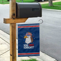 Funny 4th of July Garden Flag Patriotic Bald Eagle You Free Tonight