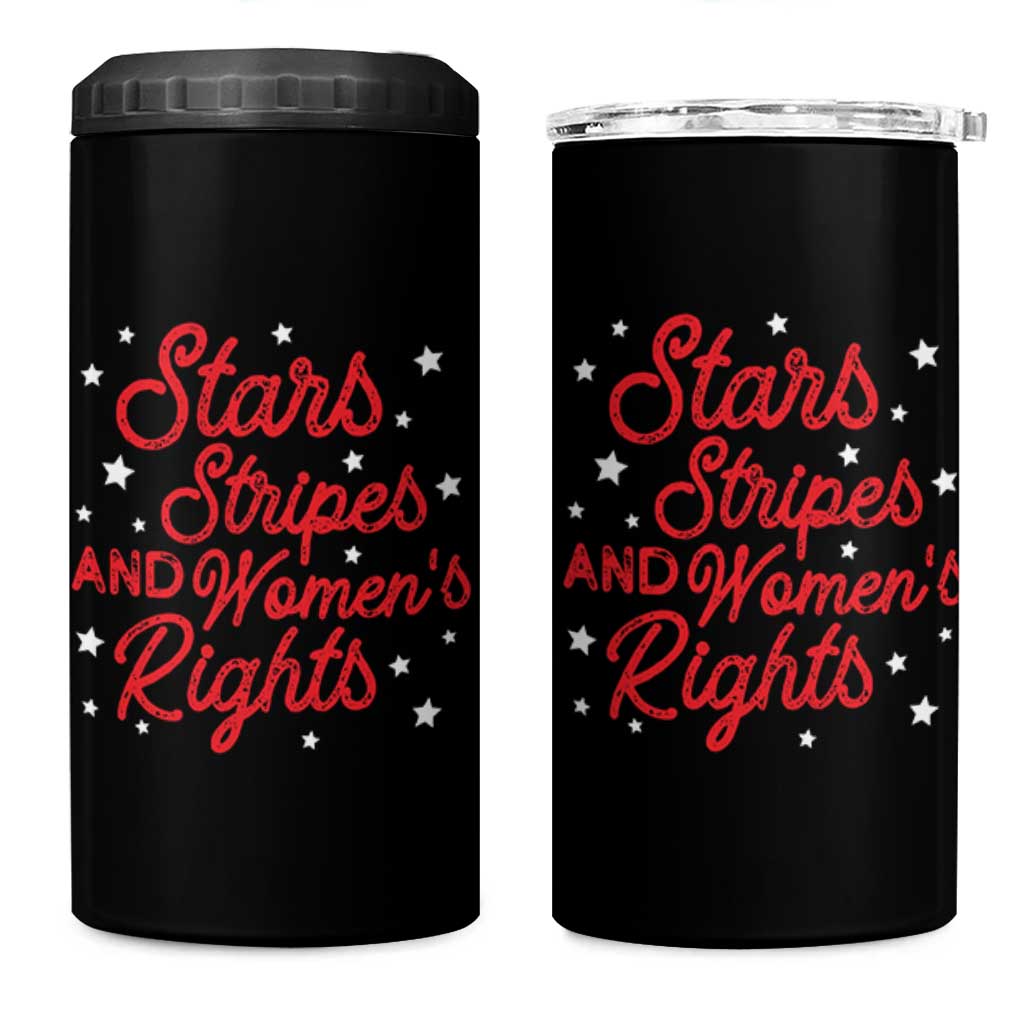 Stars Stripes And Equal Rights 4 in 1 Can Cooler Tumbler 4th Of July Patriotic - Wonder Print Shop
