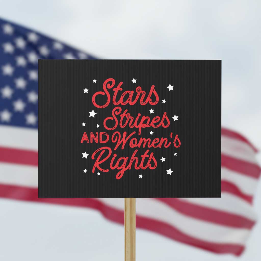 Stars Stripes And Equal Rights Protest Sign 4th Of July Patriotic - Wonder Print Shop