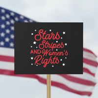 Stars Stripes And Equal Rights Protest Sign 4th Of July Patriotic - Wonder Print Shop