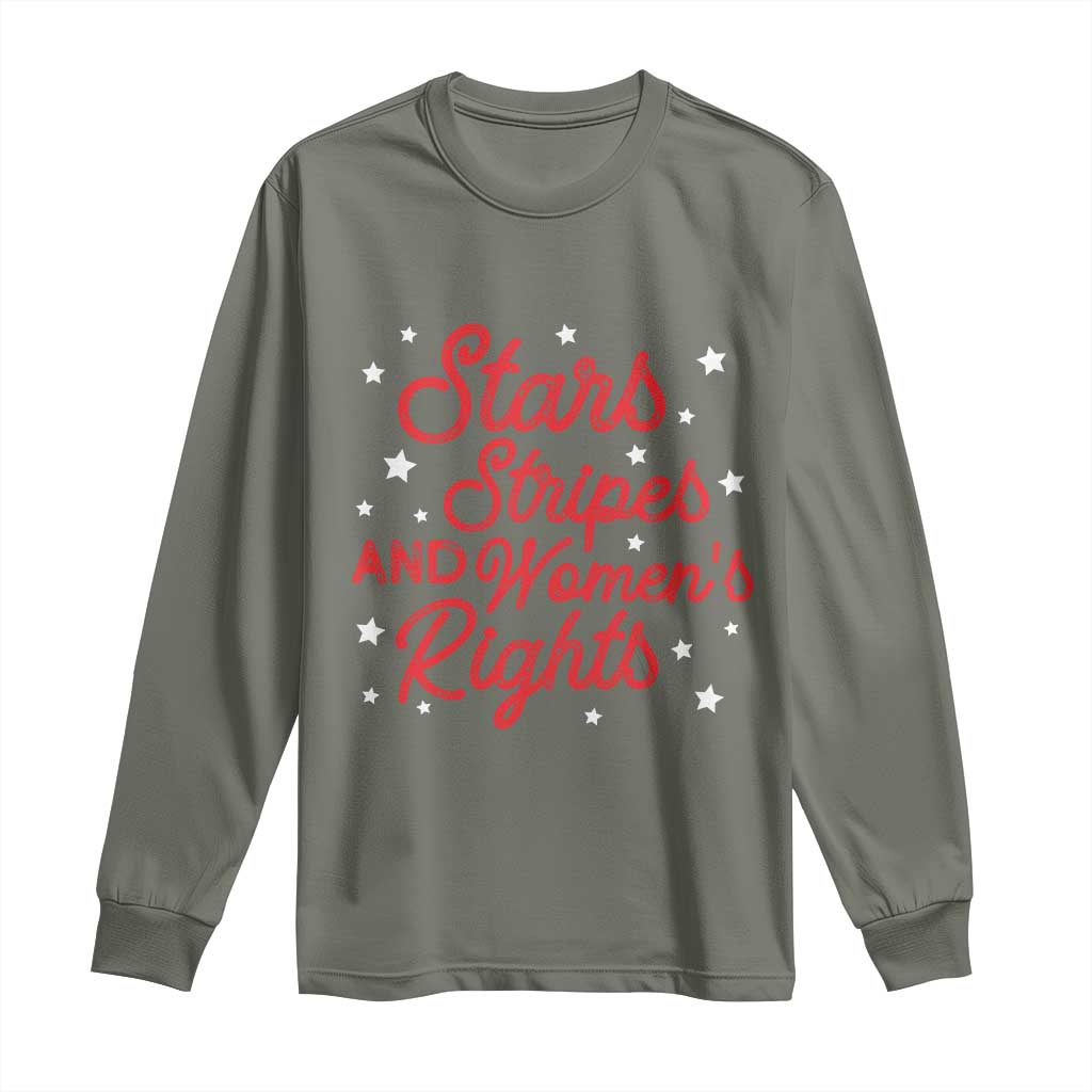 Stars Stripes And Equal Rights Long Sleeve Shirt 4th Of July Patriotic - Wonder Print Shop