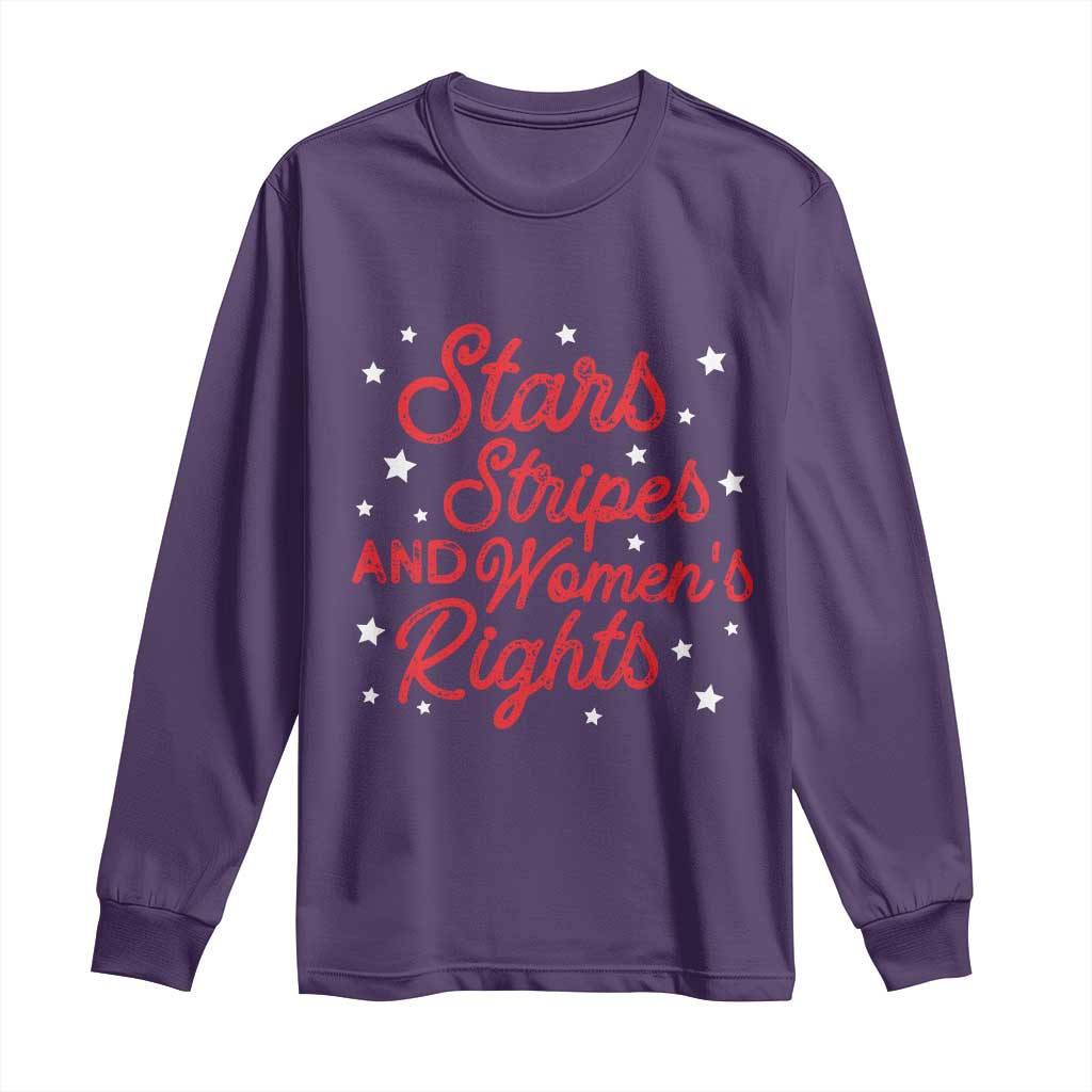 Stars Stripes And Equal Rights Long Sleeve Shirt 4th Of July Patriotic - Wonder Print Shop