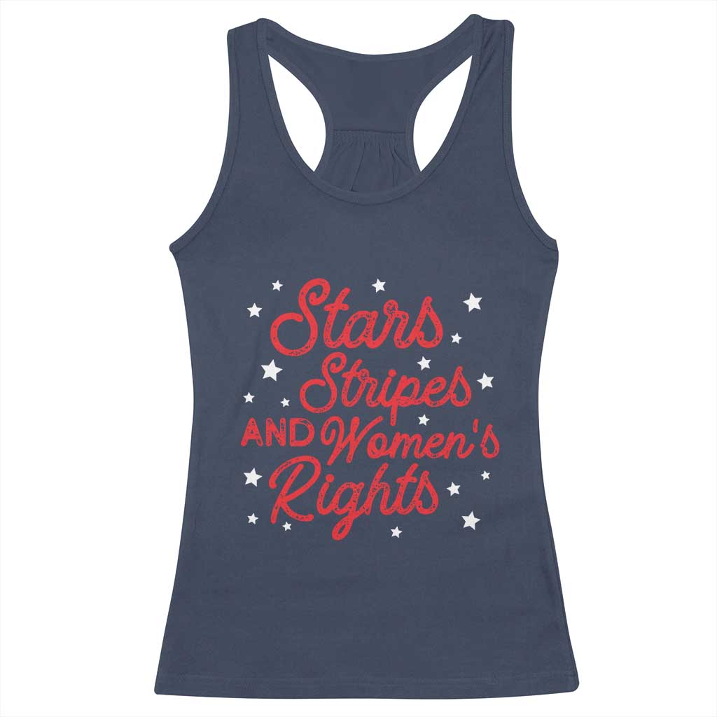 Stars Stripes And Equal Rights Racerback Tank Top 4th Of July Patriotic - Wonder Print Shop