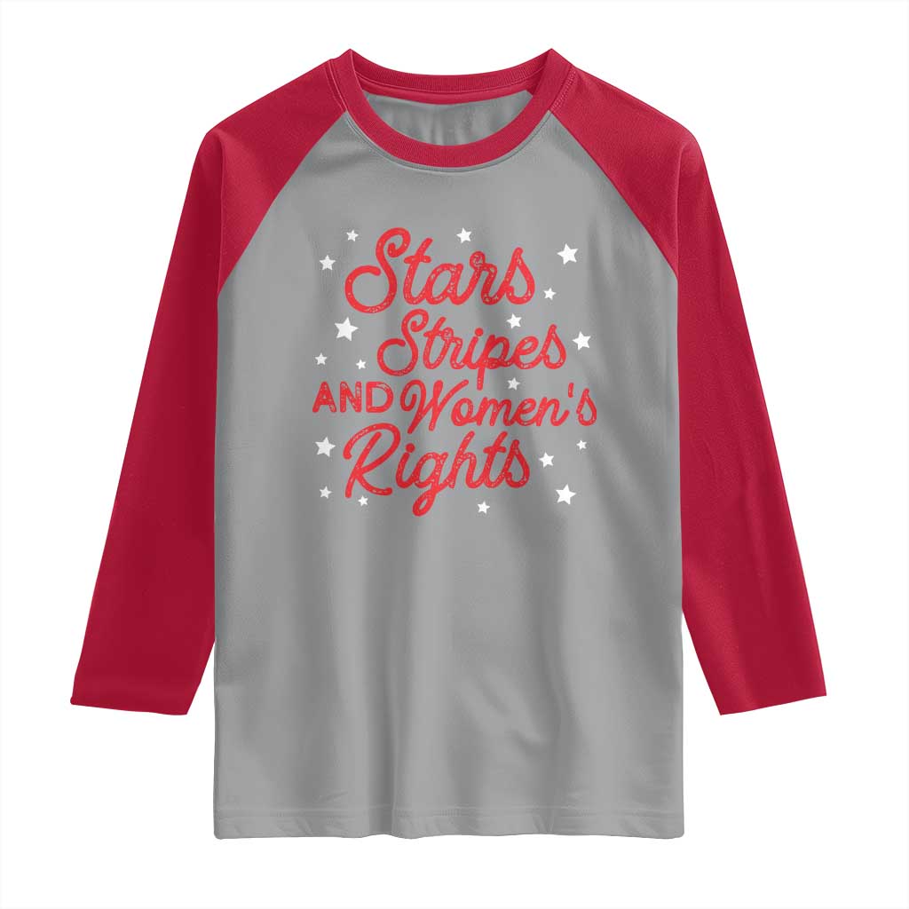 Stars Stripes And Equal Rights Raglan Shirt 4th Of July Patriotic - Wonder Print Shop