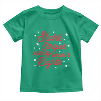 Stars Stripes And Equal Rights Toddler T Shirt 4th Of July Patriotic - Wonder Print Shop