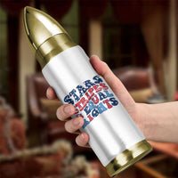 Stars Stripes And Equal Rights Bullet Tumbler Groovy Retro 4th Of July - Wonder Print Shop