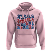 Stars Stripes And Equal Rights Hoodie Groovy Retro 4th Of July - Wonder Print Shop