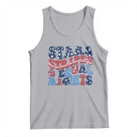 Stars Stripes And Equal Rights Tank Top Groovy Retro 4th Of July - Wonder Print Shop
