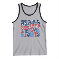Stars Stripes And Equal Rights Tank Top Groovy Retro 4th Of July - Wonder Print Shop