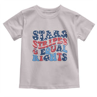 Stars Stripes And Equal Rights Toddler T Shirt Groovy Retro 4th Of July - Wonder Print Shop