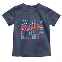 Stars Stripes And Equal Rights Toddler T Shirt Groovy Retro 4th Of July - Wonder Print Shop