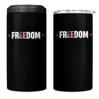 Patriotic 4 in 1 Can Cooler Tumbler Freedom American Flag 4th of July - Wonder Print Shop