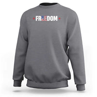 Patriotic Sweatshirt Freedom American Flag 4th of July - Wonder Print Shop