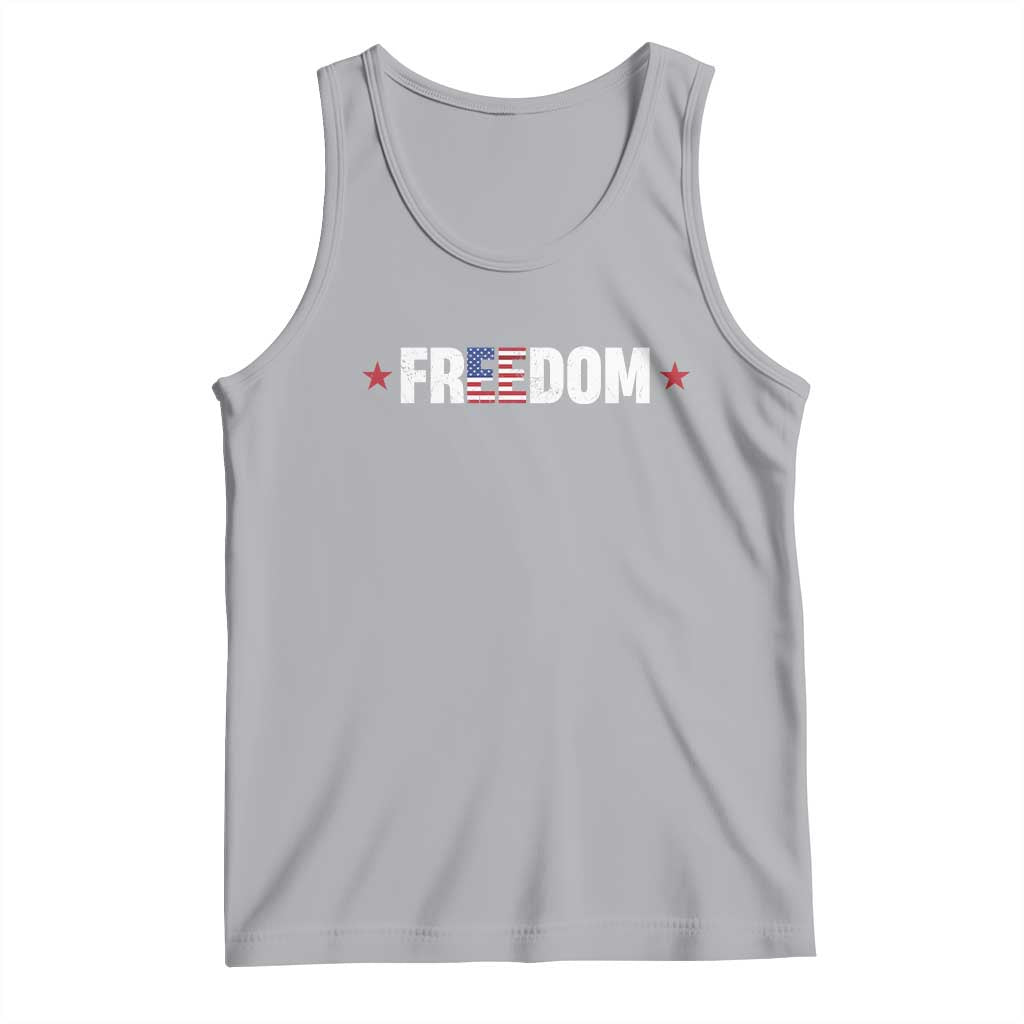 Patriotic Tank Top Freedom American Flag 4th of July - Wonder Print Shop