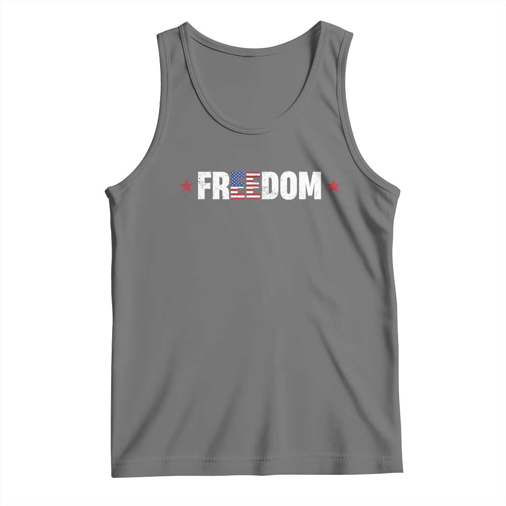 Patriotic Tank Top Freedom American Flag 4th of July - Wonder Print Shop