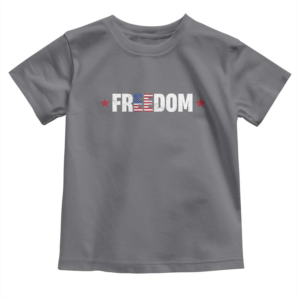 Patriotic Toddler T Shirt Freedom American Flag 4th of July - Wonder Print Shop