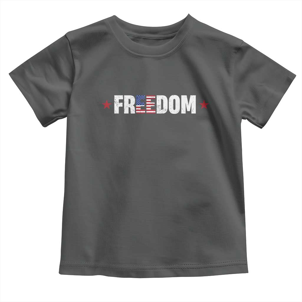 Patriotic Toddler T Shirt Freedom American Flag 4th of July - Wonder Print Shop