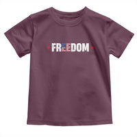 Patriotic Toddler T Shirt Freedom American Flag 4th of July - Wonder Print Shop