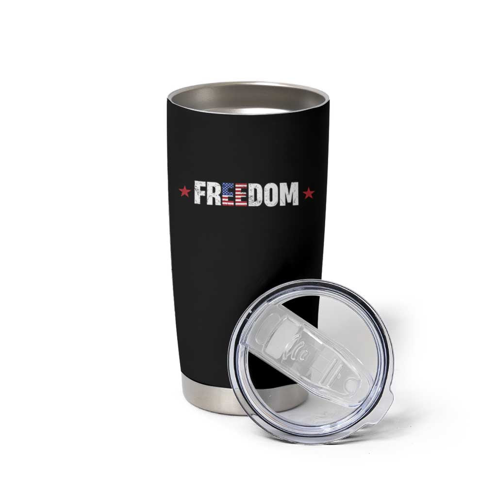 Patriotic Tumbler Cup Freedom American Flag 4th of July - Wonder Print Shop