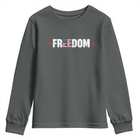 Patriotic Youth Sweatshirt Freedom American Flag 4th of July - Wonder Print Shop