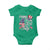 Happy 4th Of July Baby Onesie Patriotic American Flag USA - Wonder Print Shop