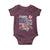 Happy 4th Of July Baby Onesie Patriotic American Flag USA - Wonder Print Shop