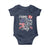 Happy 4th Of July Baby Onesie Patriotic American Flag USA - Wonder Print Shop