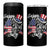 Happy 4th Of July 4 in 1 Can Cooler Tumbler Patriotic American Flag USA - Wonder Print Shop