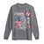 Happy 4th Of July Long Sleeve Shirt Patriotic American Flag USA - Wonder Print Shop