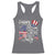 Happy 4th Of July Racerback Tank Top Patriotic American Flag USA - Wonder Print Shop