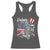 Happy 4th Of July Racerback Tank Top Patriotic American Flag USA - Wonder Print Shop